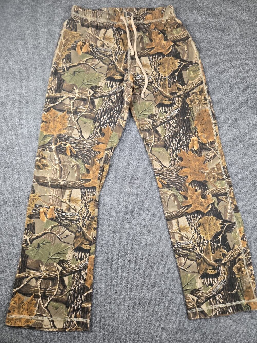 Vintage Cabela's 100% Cotton Mens Seclusion 3D Camo Small Pants #158